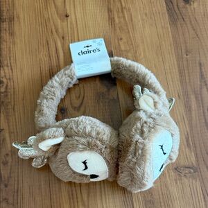 Claire's Plush Brown Deer Headphones